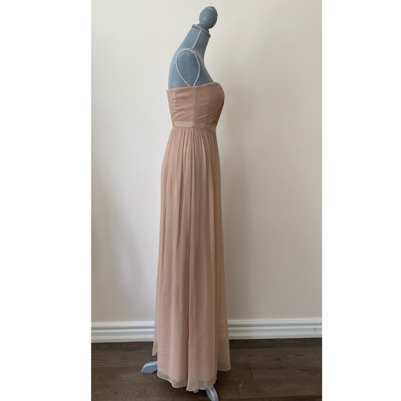 BCBGMaxAzria Amber Cascade Dress in Antique Blush - Picture 6 of 11